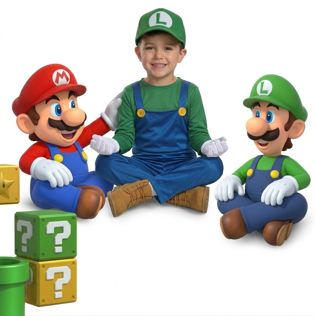 Disfraz Niño Luigi Bros